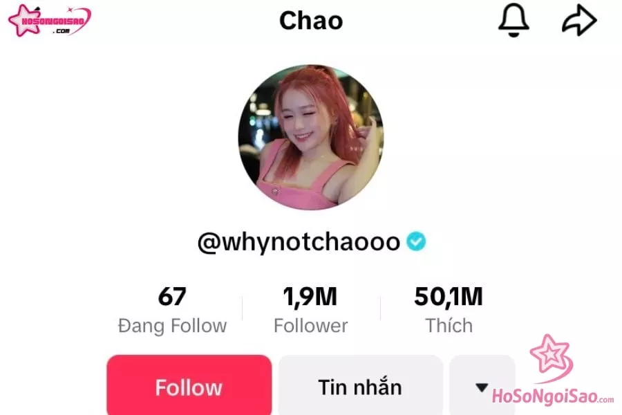 Kênh tài khoản Tiktok của Chao