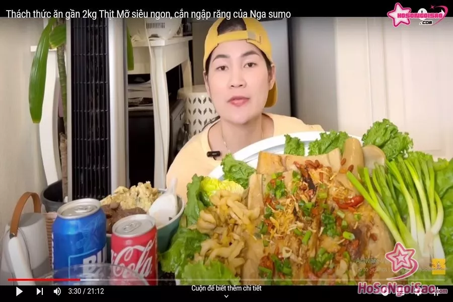 Video ăn gần 2 kg thịt mỡ của Nga Sumo