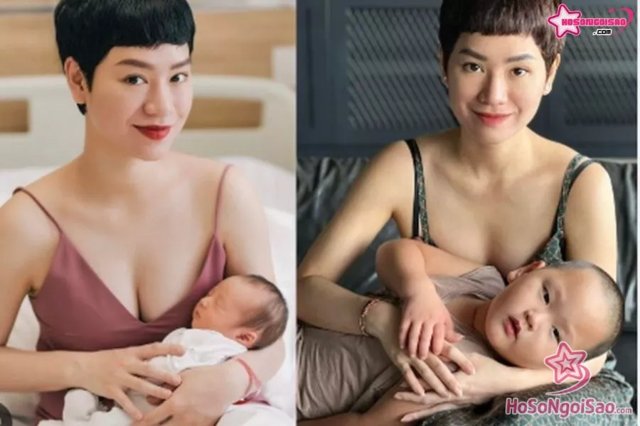 Trà My Idol và cậu con trai Hayden đáng yêu 