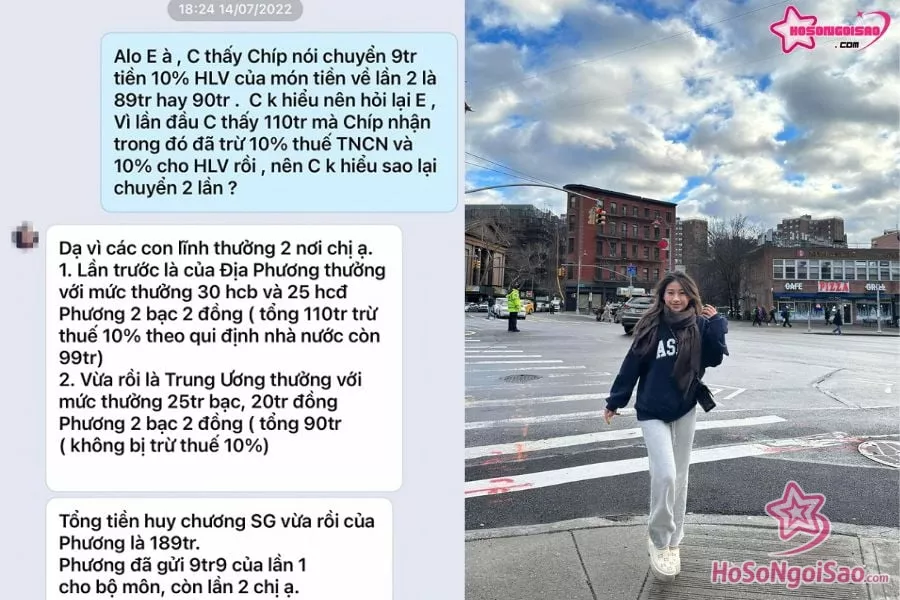 Phạm Như Phương chia sẻ tin nhắn mẹ cô với HLV về lý do nộp tiền