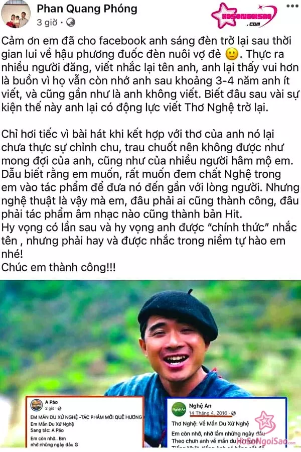 A Páo và nghi vấn đạo nhái của ca khúc "Em mần du xứ Nghệ" 