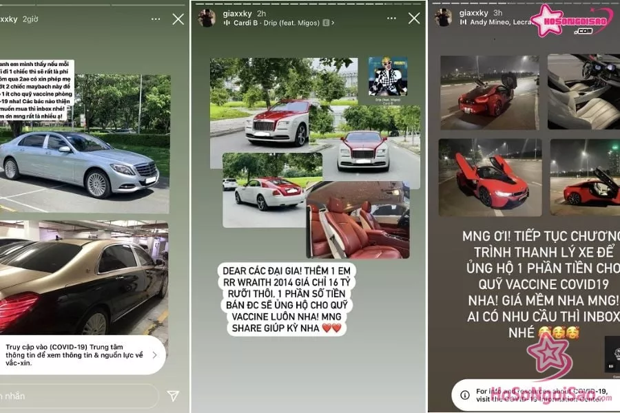 Gia Kỳ từng rao bán chiếc xe Maybach nhằm quyên góp Quỹ vaccine phòng, chống Covid - 19