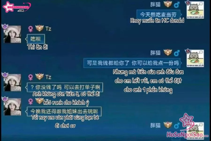 Đoạn tin nhắn của Mèo béo với Đàm Trúc gây xót xa
