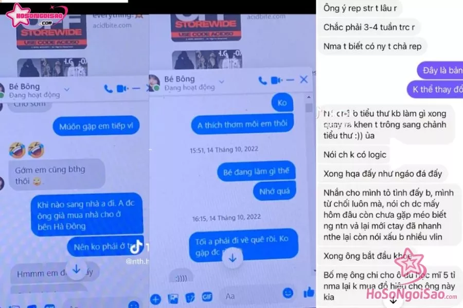 Hồng Nguyễn đăng tải bằng chứng lăng nhăng của bạn trai
