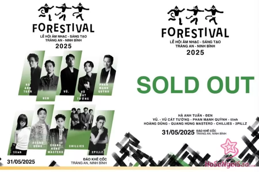 Lễ hội âm nhạc “Forestival” 2025 cháy vé trong vòng 30 phút