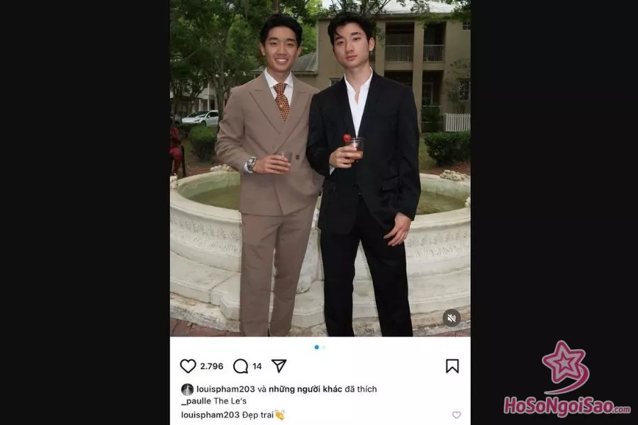 Louis Phạm gây chú ý khi tương tác với bạn trai cũ