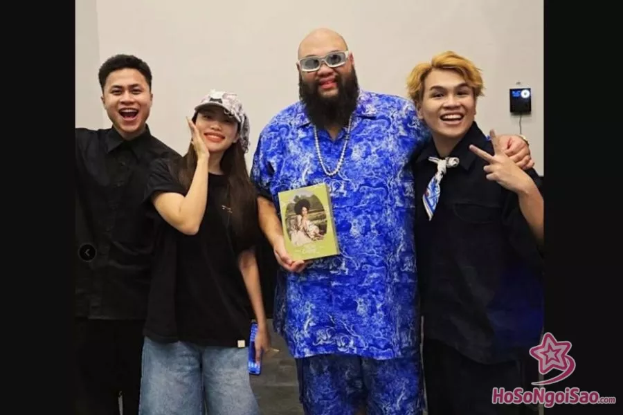 Rapper F.HERO đăng trên trang cá nhân bức ảnh chụp cùng Phương Mỹ Chi