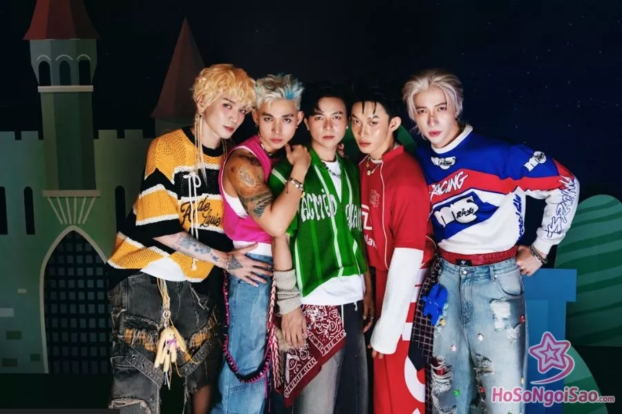Tạo hình mang hướng KPOP của các thành viên nhóm B.O.F trong MV mới