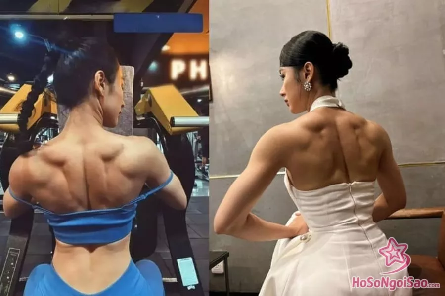Từ năm 2022, Angela Phương Trinh đã đều đặn chia sẻ hành trình luyện tập thể hình của mình