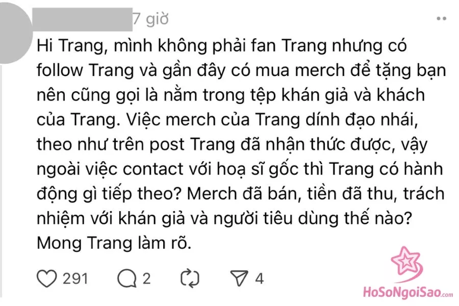 Rất nhiều cư dân mạng không hài lòng với bài đăng xin lỗi, giải thích của Thạch Trang.