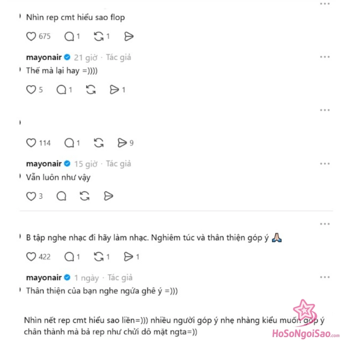 mai am nhac doan tin drama Mai Âm Nhạc gây tranh cãi vì nhắn tin đáp trả khán giả CHÊ NHẠC Mai Âm Nhạc gây tranh cãi vì điều gì?